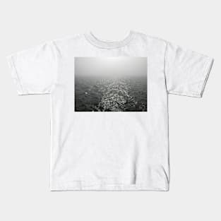 Coney Island Beach Fog Kids T-Shirt